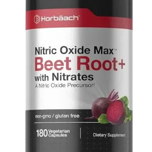 Nitric Oxide Beet Root With Nitrates for Men and Women -180 veg caps
